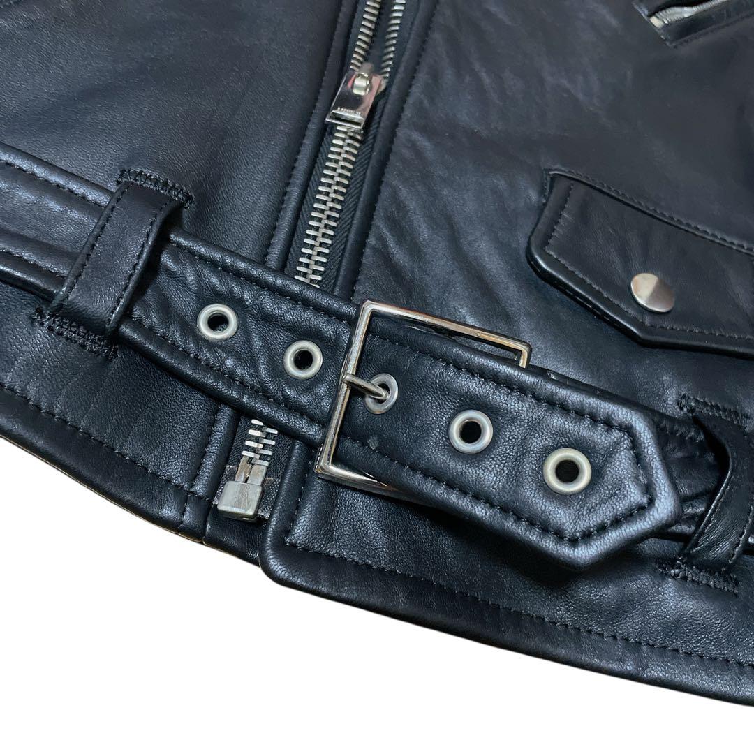 【美品】LITHIUM FEMME ダブルライダース 未使用級 ラムレザー