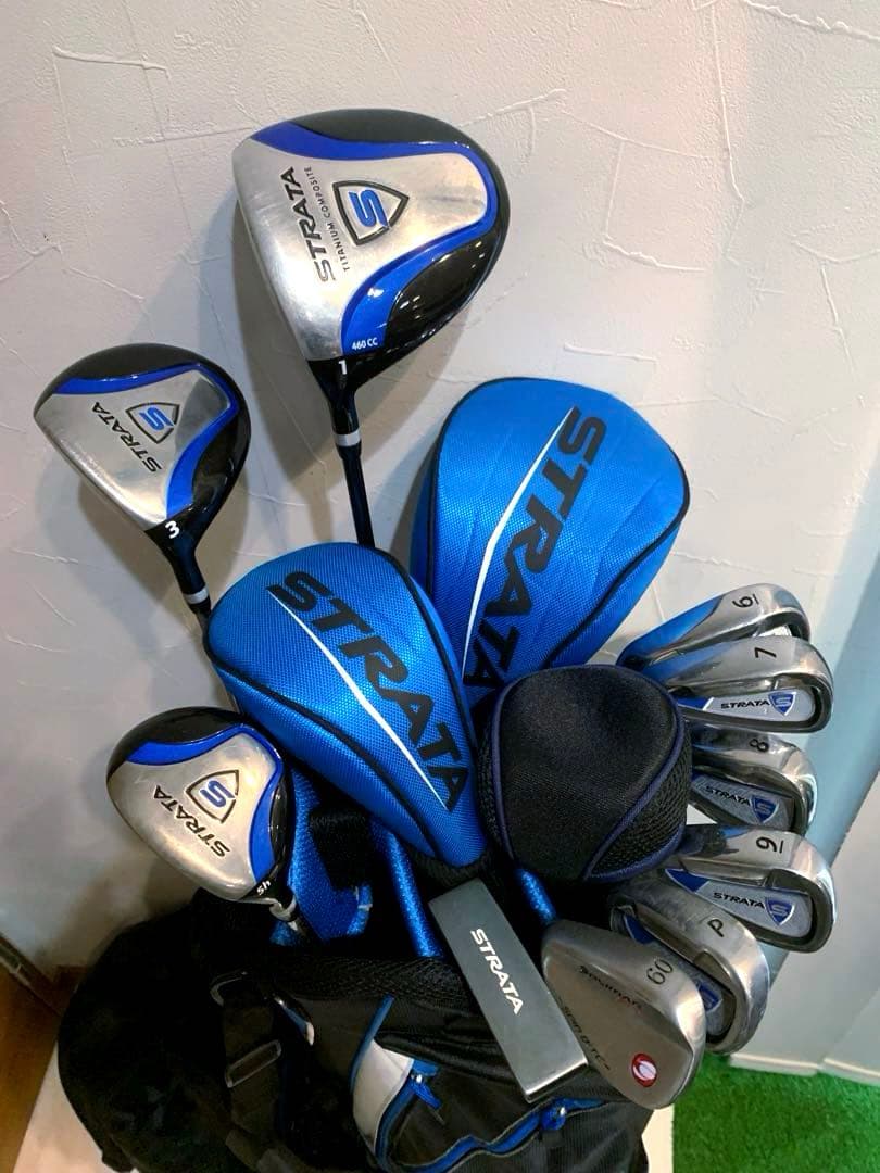 希少　左　レフティ　キャロウェイ　ストラータ　ゴルフクラブ 本格フルセット