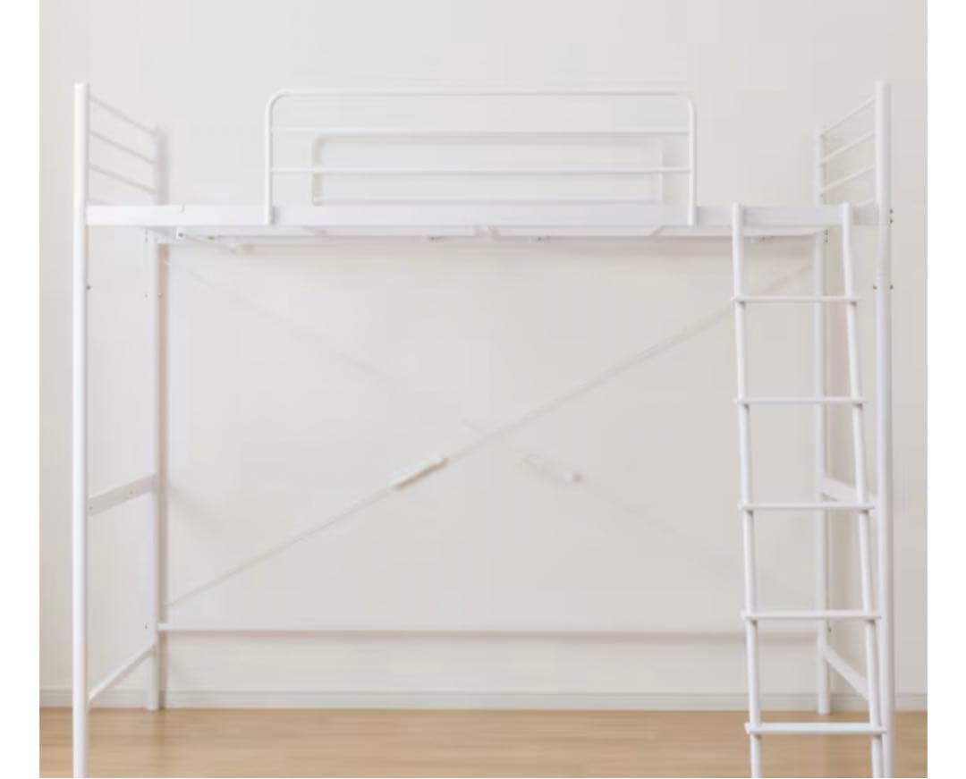 ニトリ　ロフトベッド　白　引き取り限定