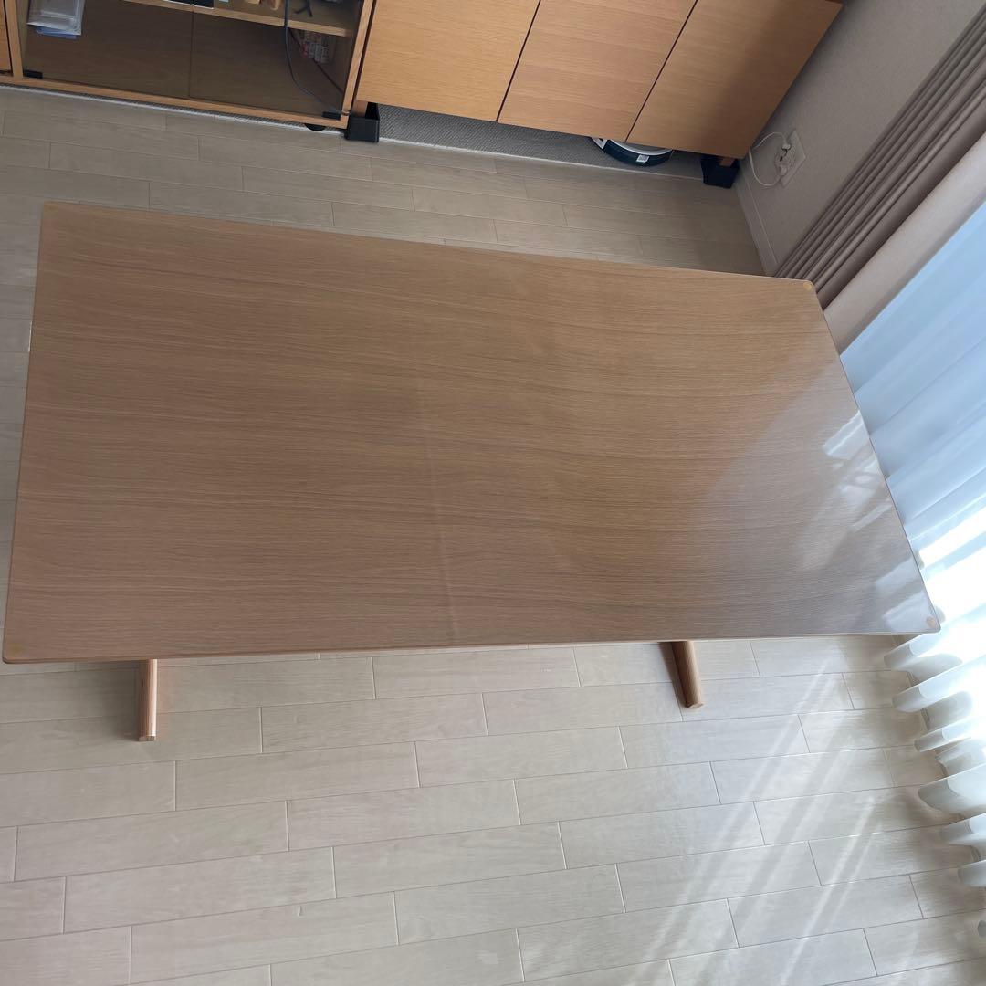 無印良品　オーク材　テーブル　1500mm 匠のテーブルマット付き