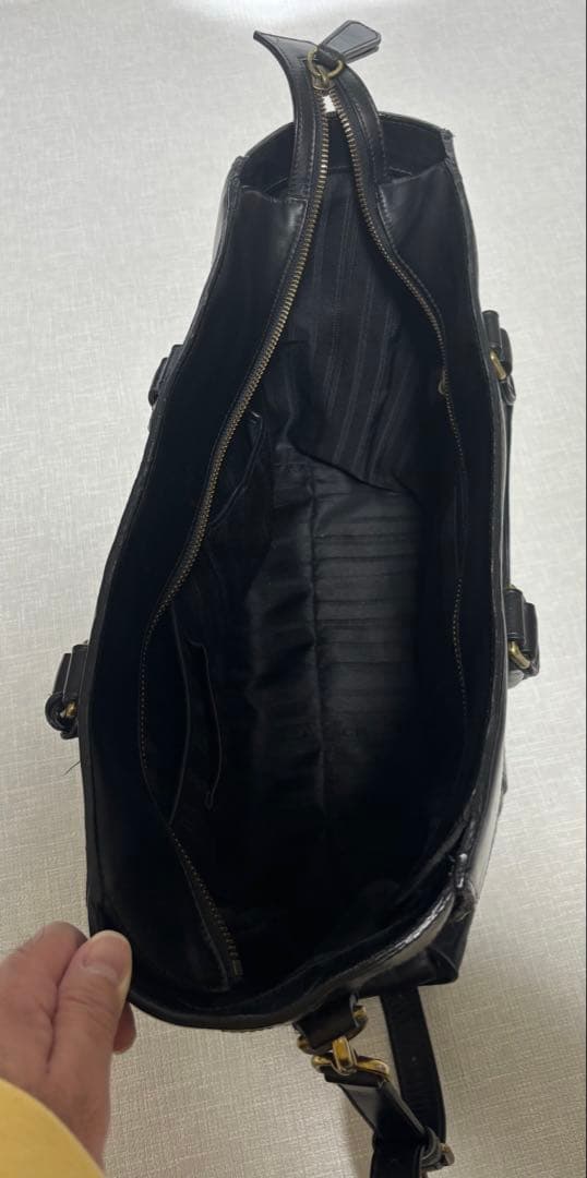 断捨離最終値下げ【coach】黒 レザー トートバッグ【グローブレザー】