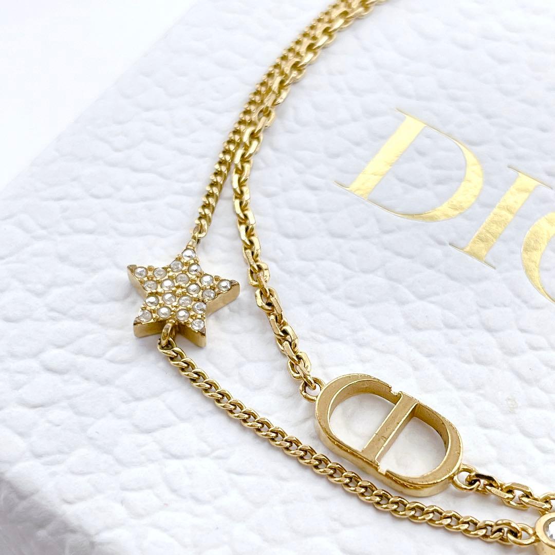 Christian Dior ブレスレット　petit　ダブル　2連　ゴールド
