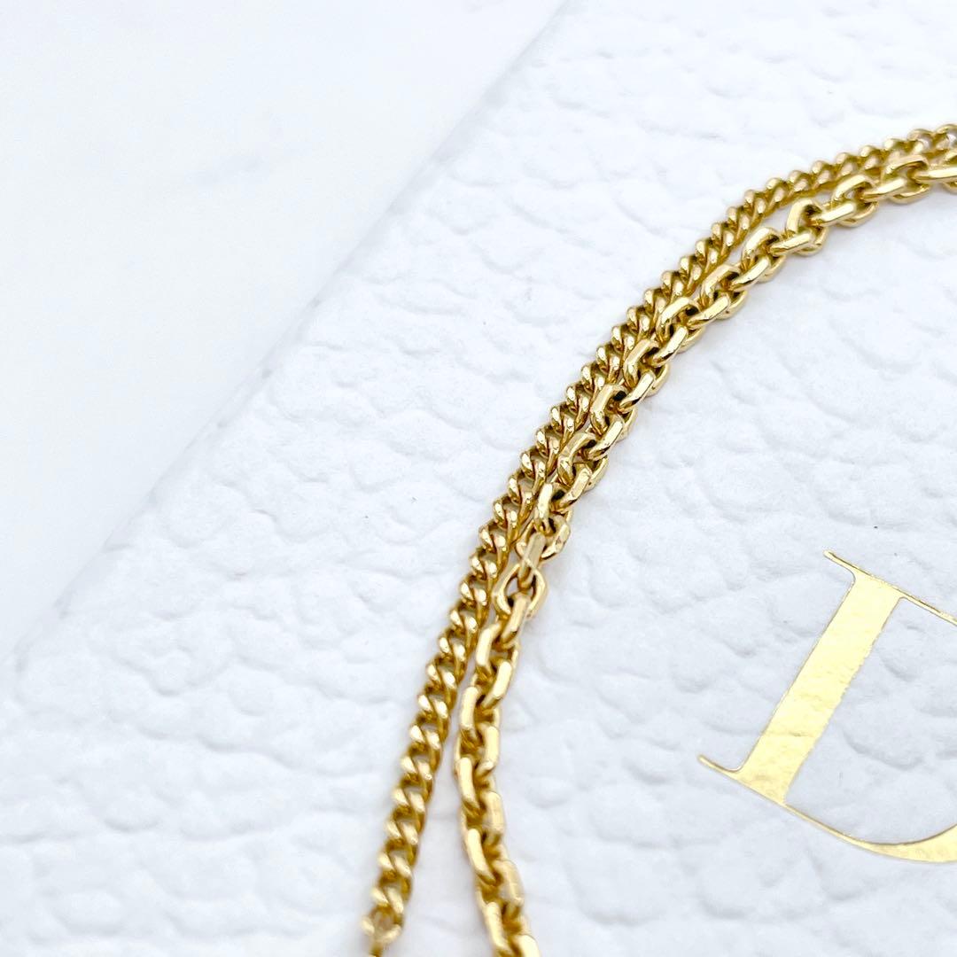 Christian Dior ブレスレット　petit　ダブル　2連　ゴールド