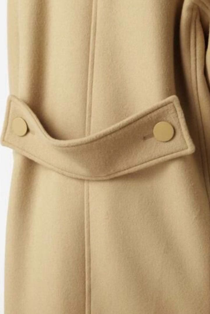 t*o様 アドーア　定価95700円　エアメルトンノーカラーコート38 黒