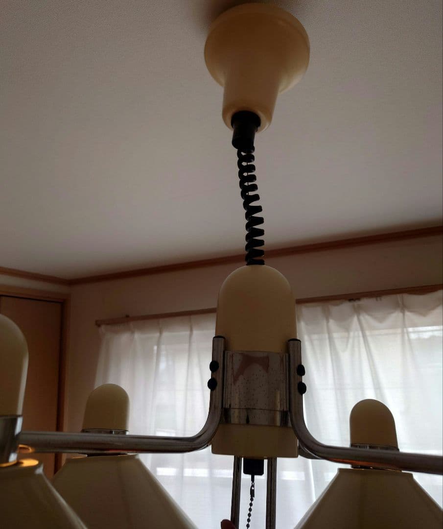 【最終価格】◆昭和レトロ◆ 松下電工　ナショナル　白熱灯 照明器具 4灯 70s