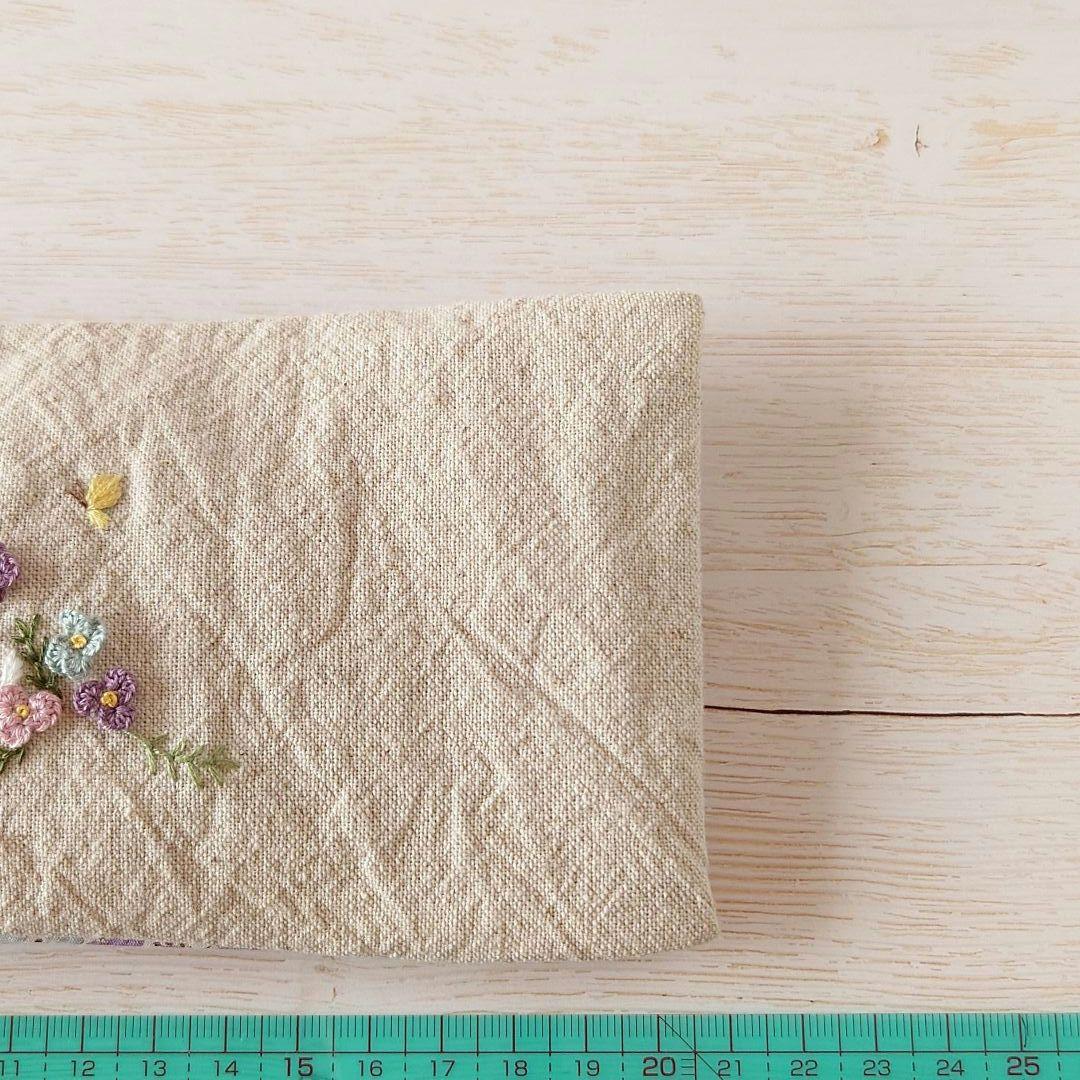 手刺繍入あずき/小豆のアイピロー【うさこと花畑】