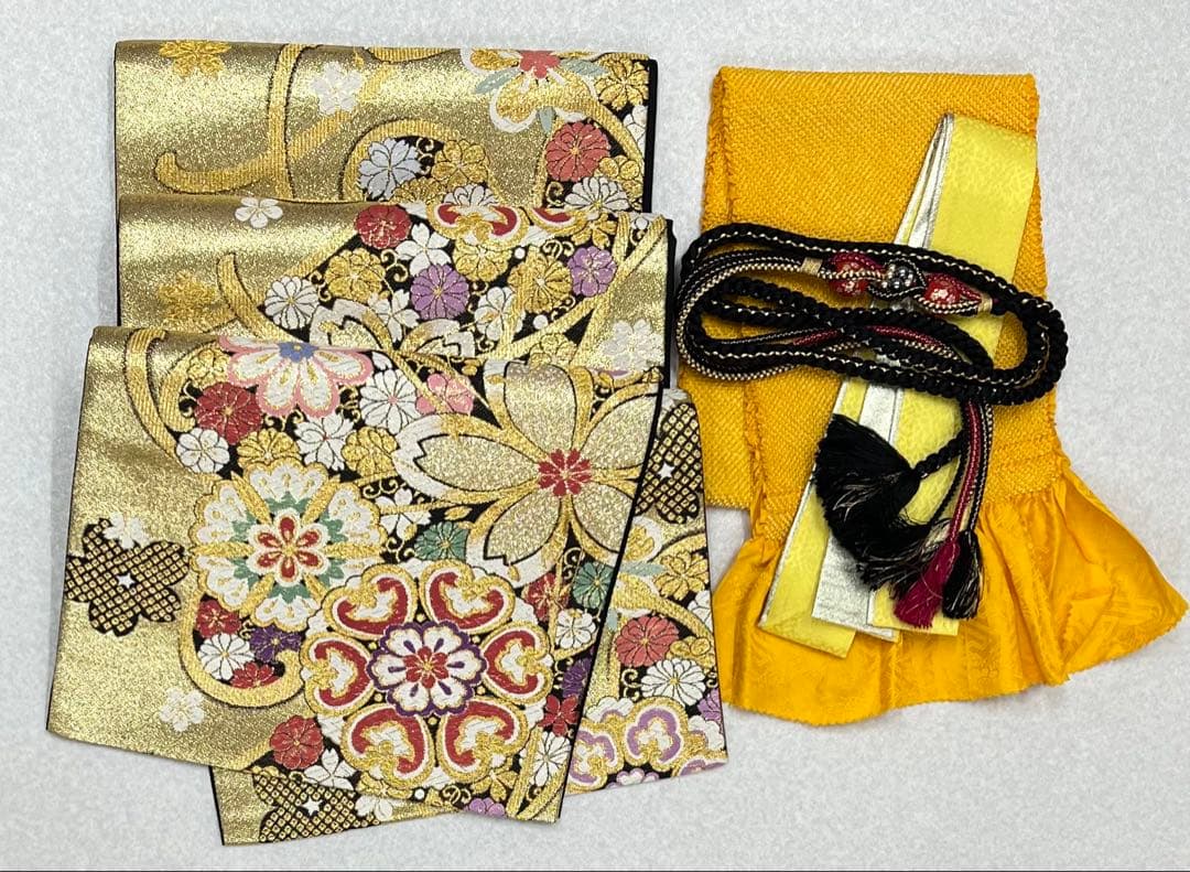 振り袖　フルセット　別誂長襦袢　成人式　金彩加工　刺繍入り　銀通し　758