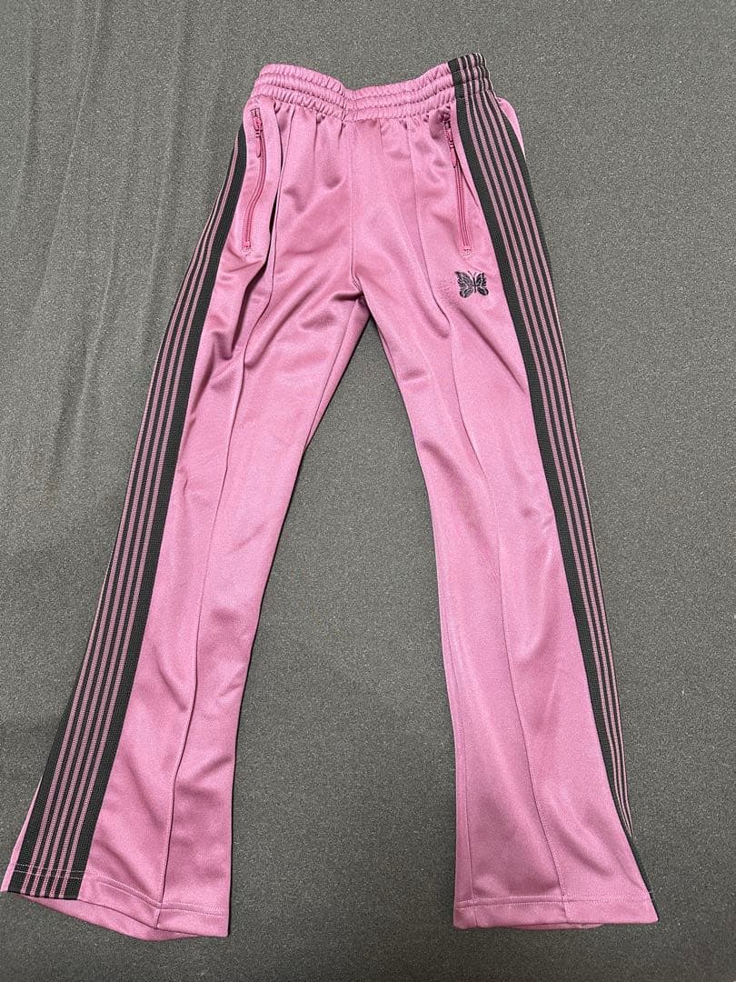 Needles トラックパンツ ブーツカット ピンク