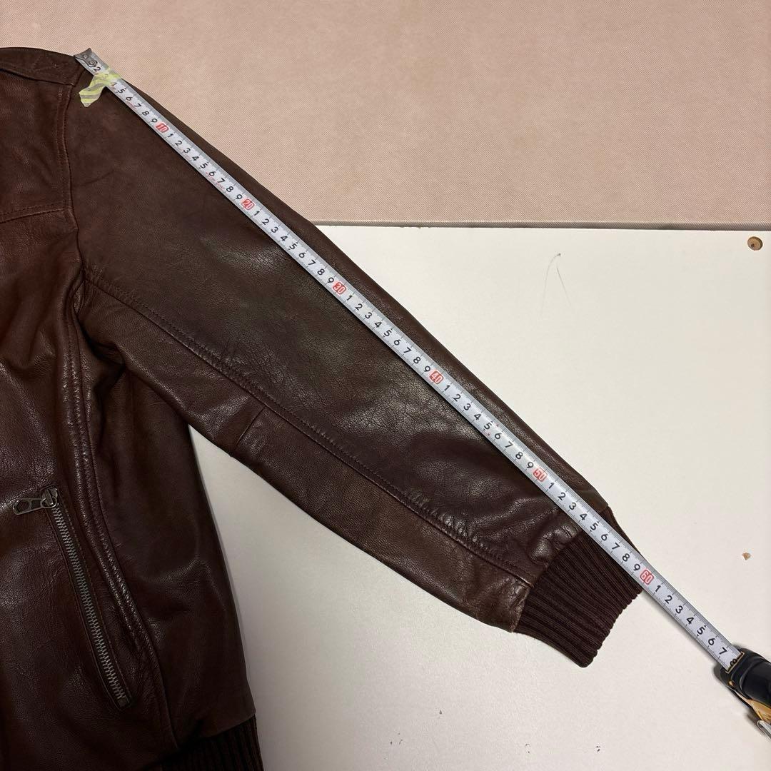 Gap 山羊革 レザー ジャケット茶