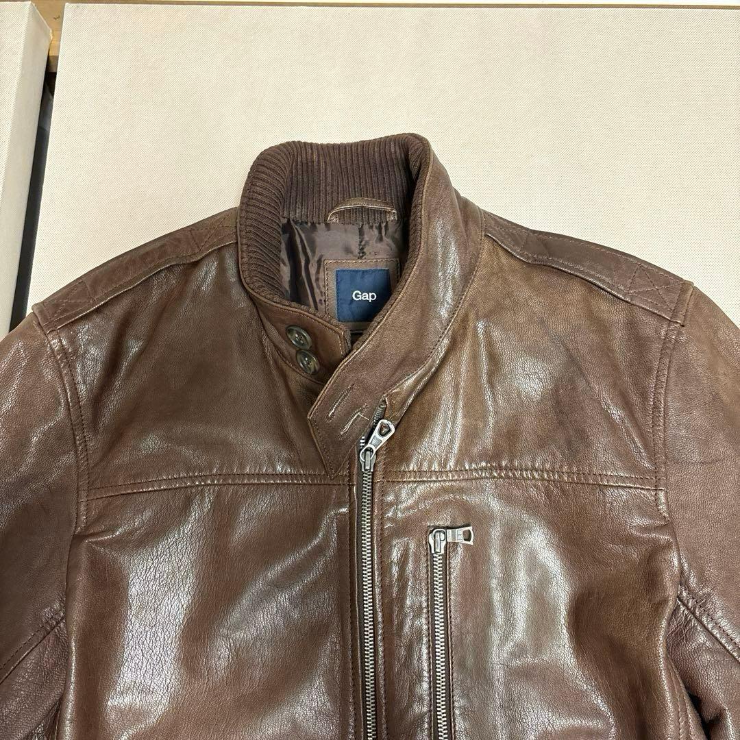Gap 山羊革 レザー ジャケット茶