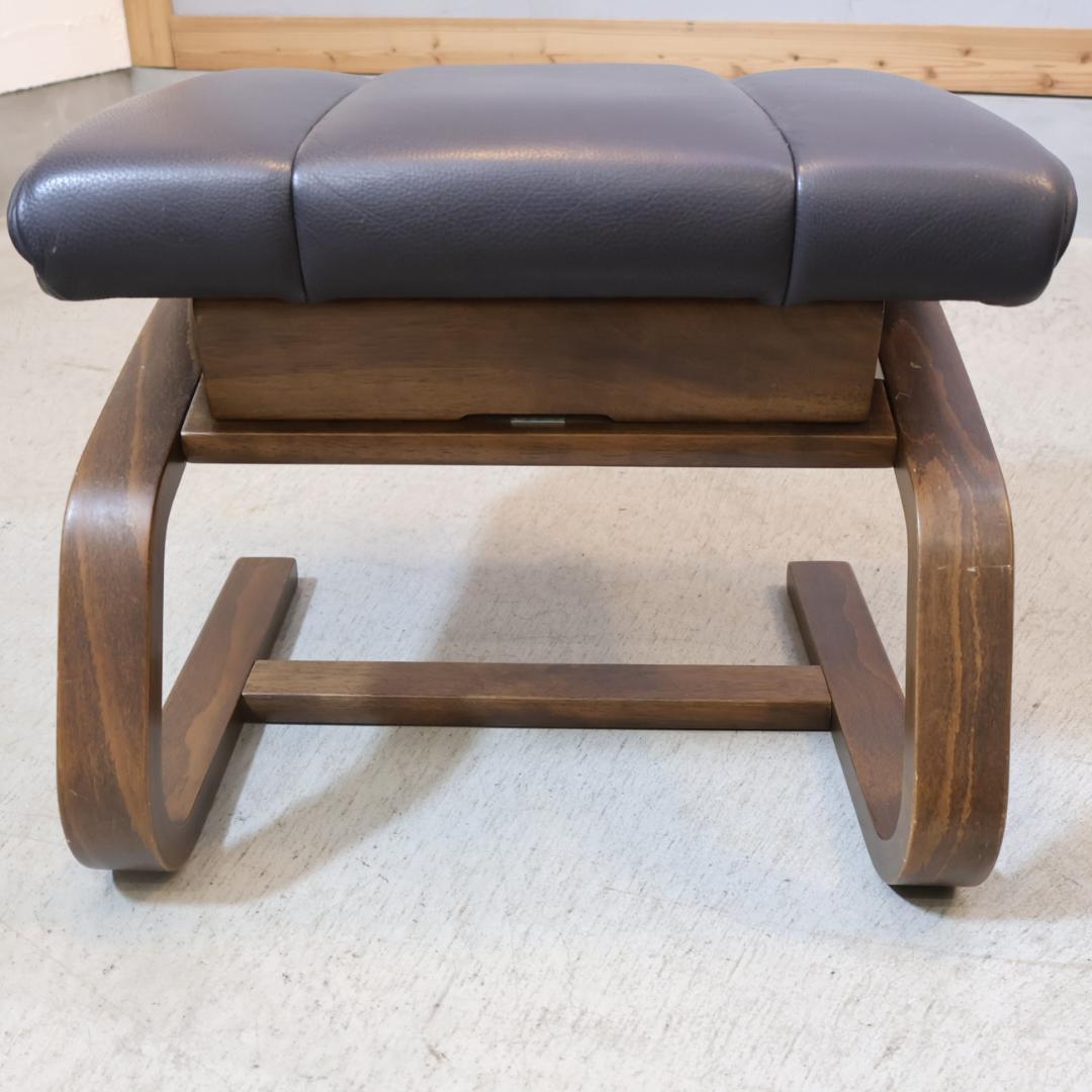 冨士ファニチア 本革 リクライニングチェア 1P オットマン パーソナルソファ