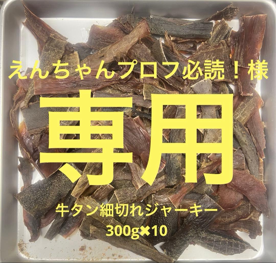 えんちゃんプロフ必読！牛タン細切れジャーキー300g✖️10
