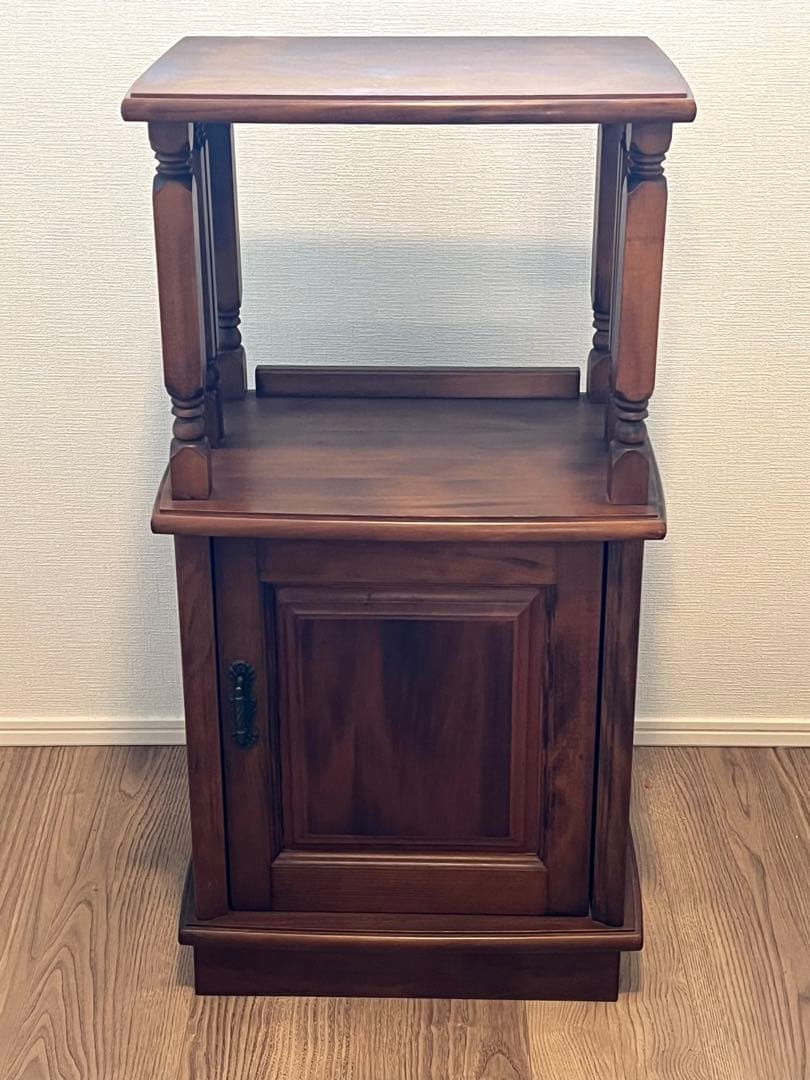 アンティーク家具木製ラックサイドテーブル昭和レトロ