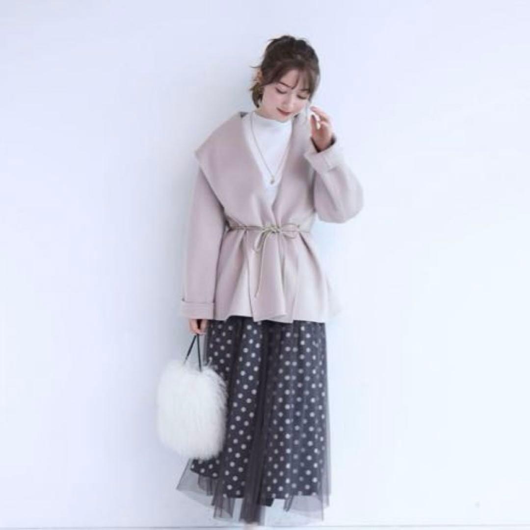 アプワイザーリッシェ Apuweiser-riche リバーショートコート