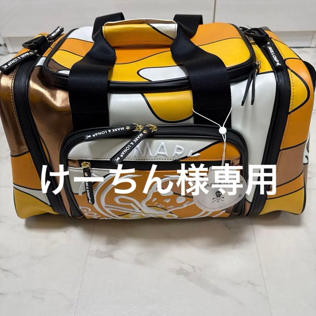 MARK & LONA スカルデザイン ゴルフボストンバッグ