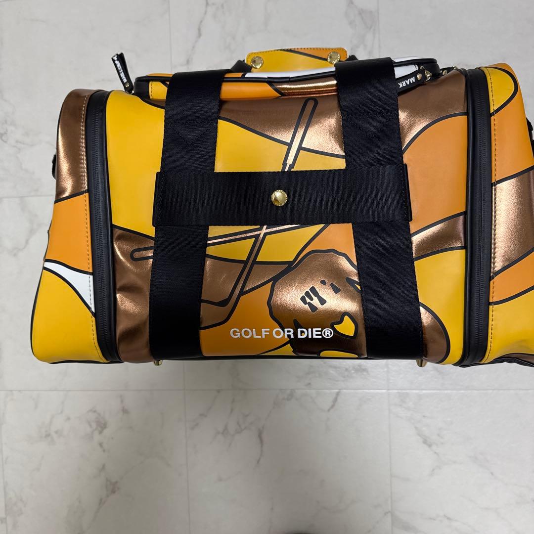 MARK & LONA スカルデザイン ゴルフボストンバッグ