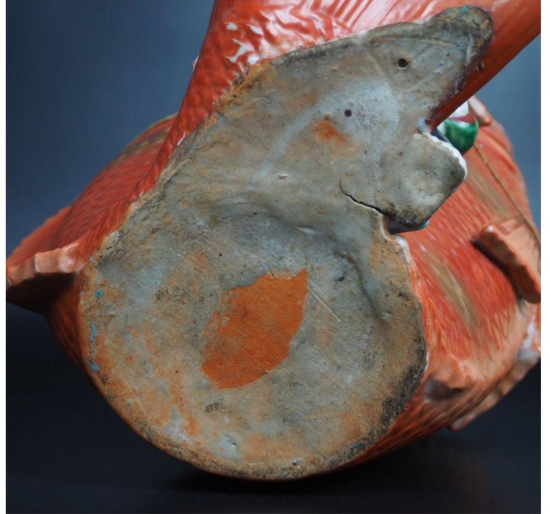 送料無料　明治時代　九谷恵比寿様　高さ31ｃｍ　迫力満点★大珍品★超レア★