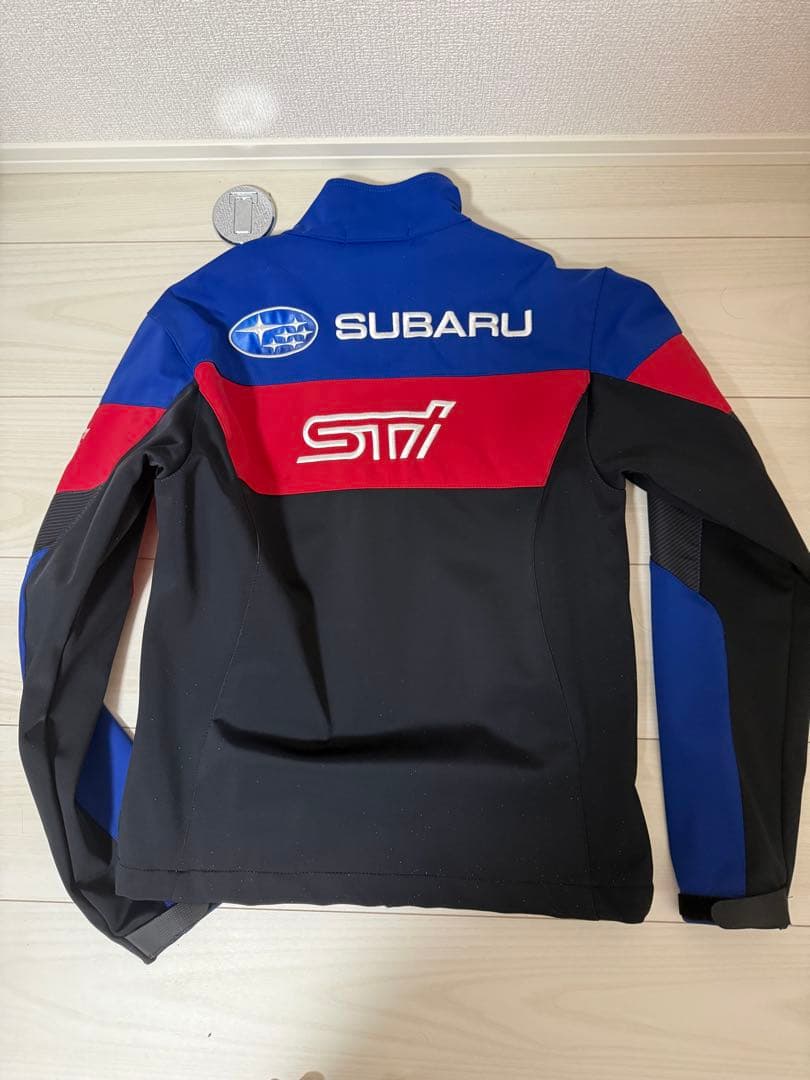 SUBARU STI ジャケット 青赤黒