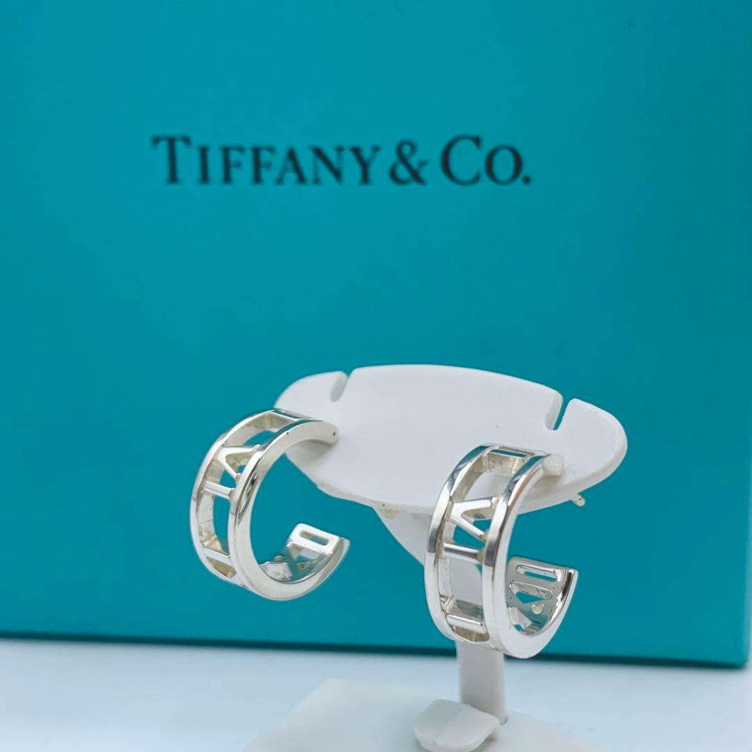 【超美品/箱付き】ティファニー　ピアス　アトラス　フープ　両耳　オシャレ　925