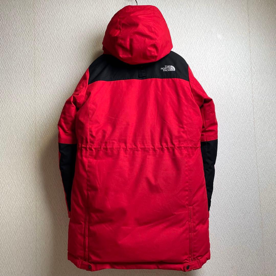 ノースフェイス ダウンジャケット レッド レディース L