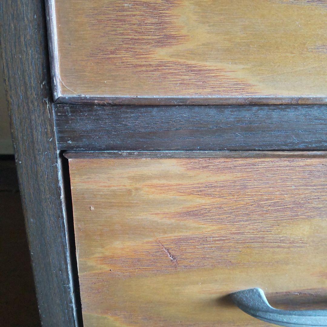 昭和レトロ　小物入れ付きタンス　箪笥　 奥行42cm幅89cm高さ120cm