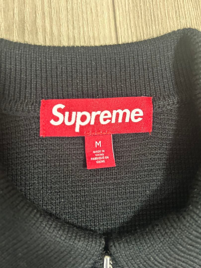 トップス Supreme Woven Leather Zip Up Cardigan