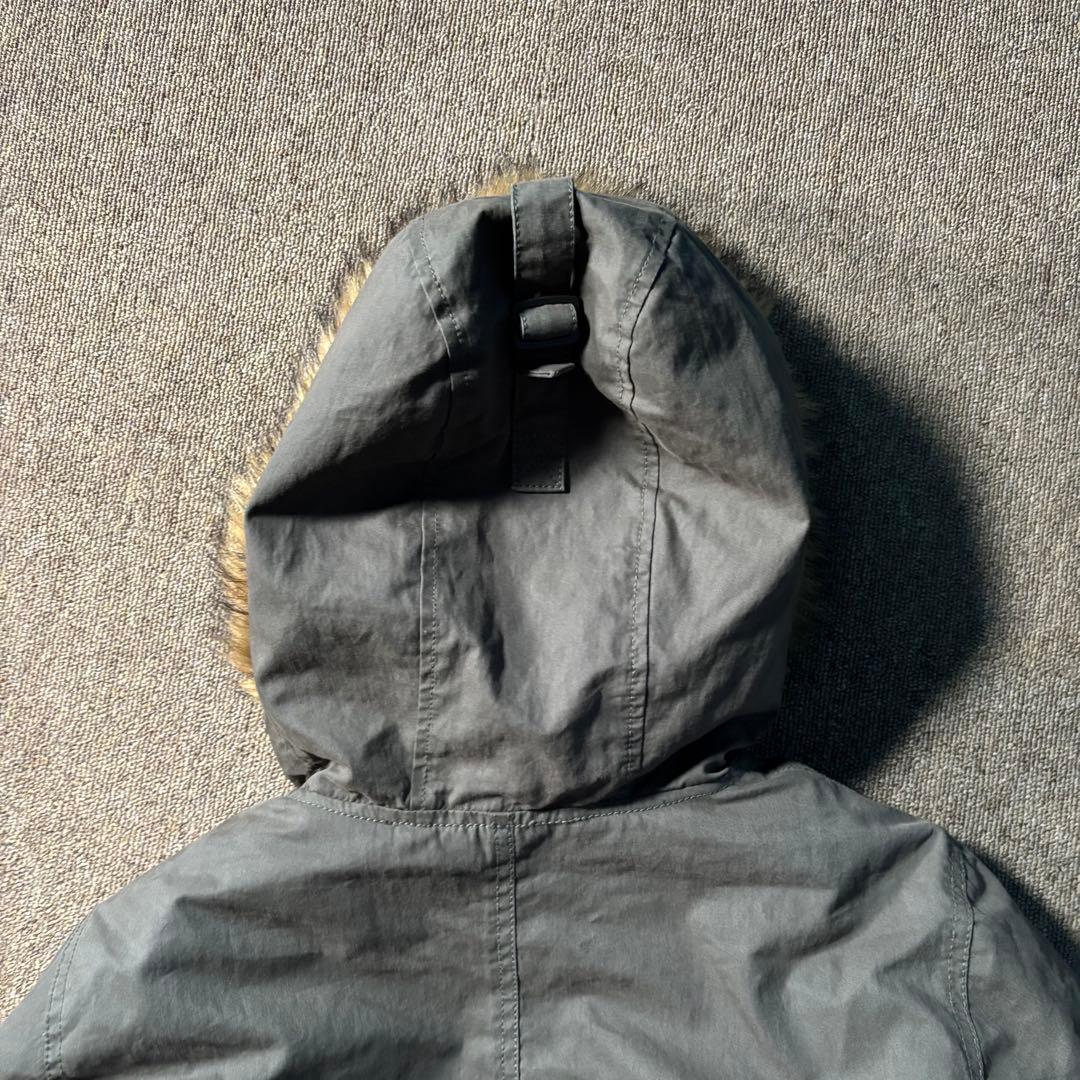 OLD GAP 短丈 ファー ミリタリー ジャケット フード N2B