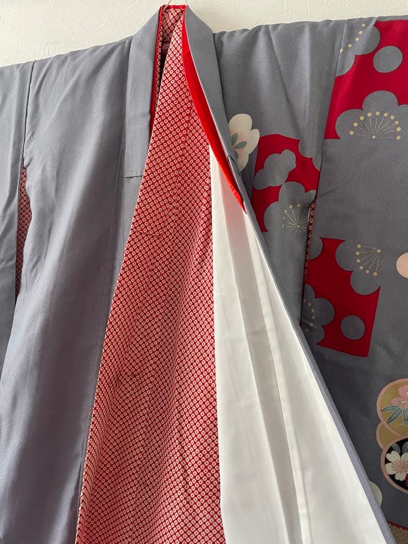 七五三　7歳　お着物セット　　つまみ細工の髪飾りセット