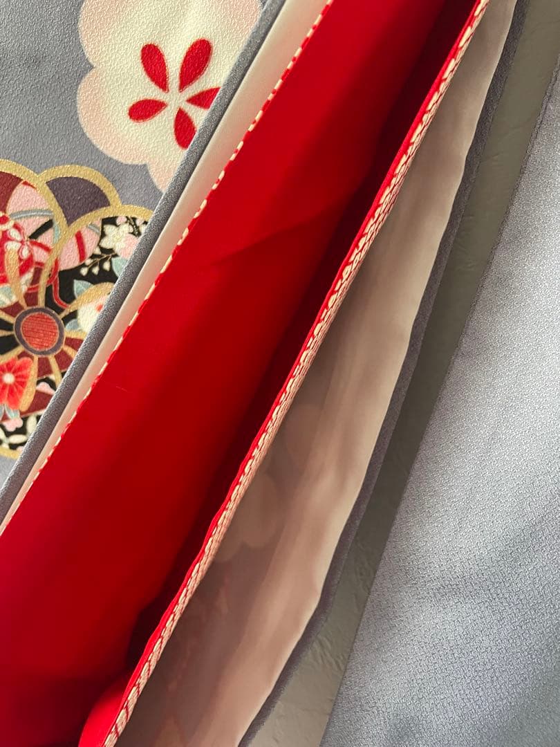 七五三　7歳　お着物セット　　つまみ細工の髪飾りセット