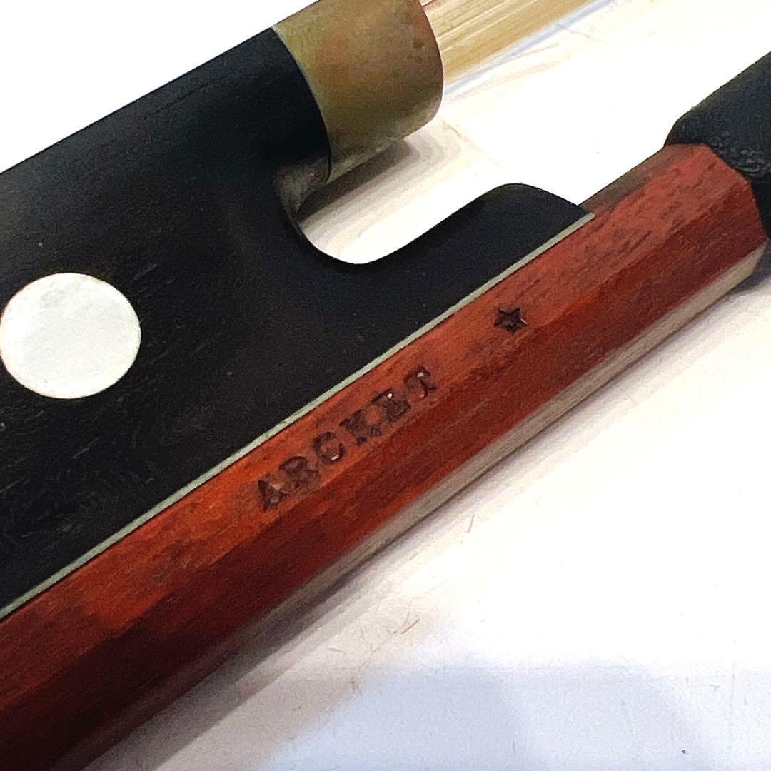 【高級】ARACHET バイオリン弓 4/4 アルシェ　張り替え推奨　星印刻印