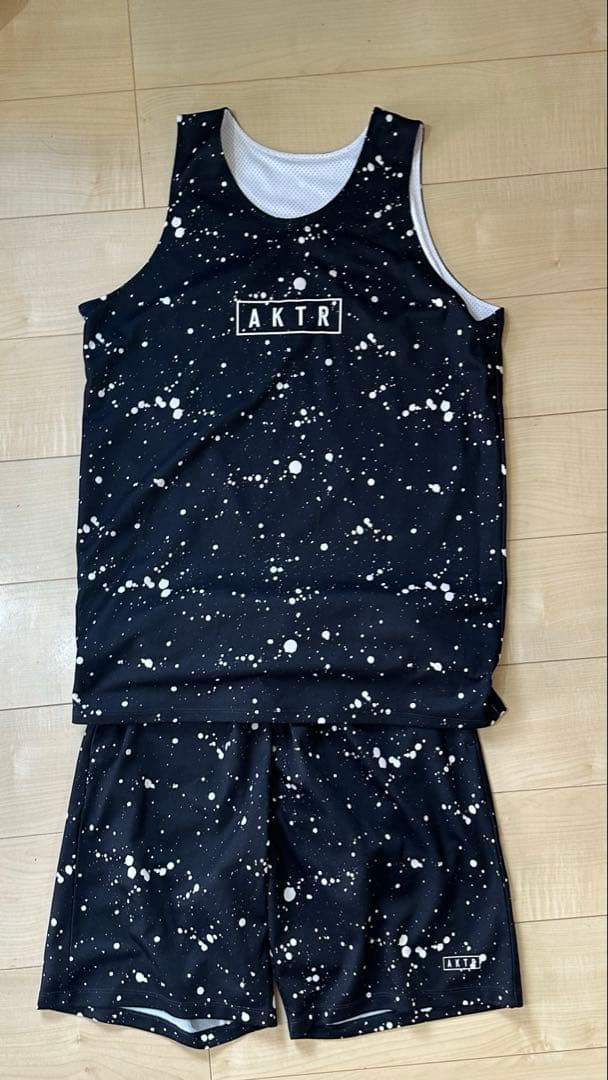 【美品】AKTR リバーシブル上下セット アクター バスケ ユニフォーム