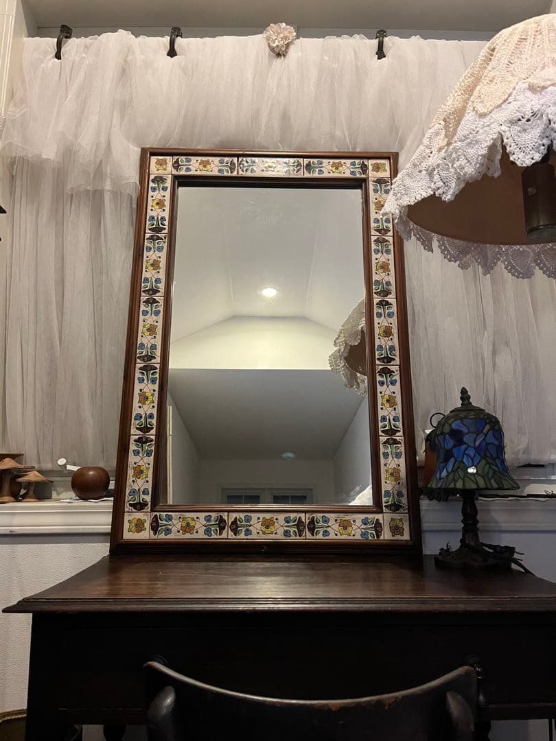 ACTUS バレンシア ウォールミラー スペイン製 タイル 無垢 大