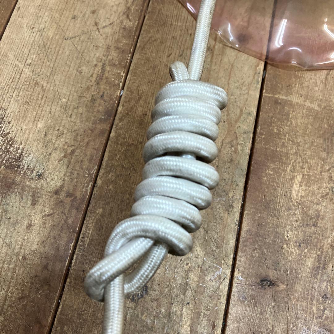 D-2 ⑨ 昭和レトロ フリル型 ガラスシェード ペンダントライト シーリング