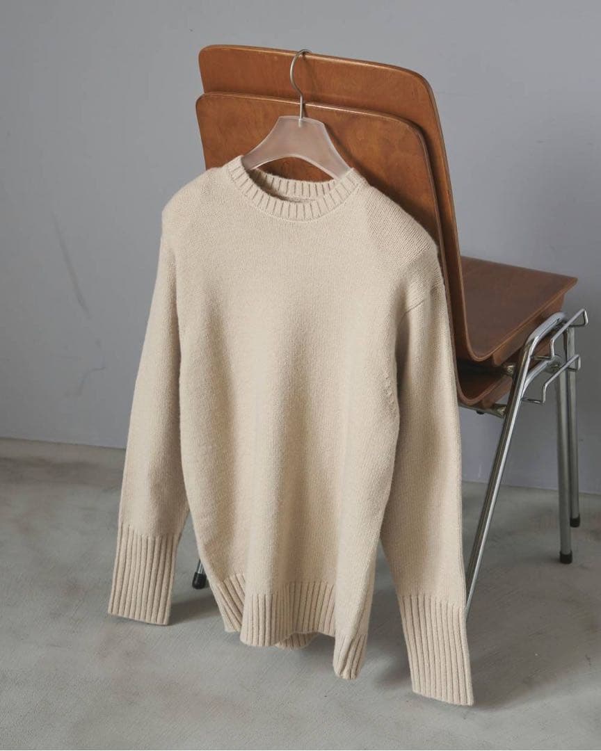 【新品タグ付】anuke Padin Over Knit オフホワイト