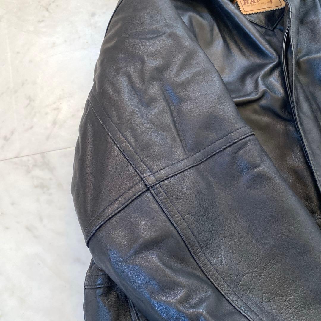 ハイスポーティングギア イッセイミヤケ 羊革 2wayブルゾン レザー 古着