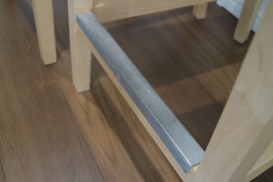 【IKEA 4点セット】カウンターテーブル＆カバー付椅子2脚＆新品椅子カバー1枚