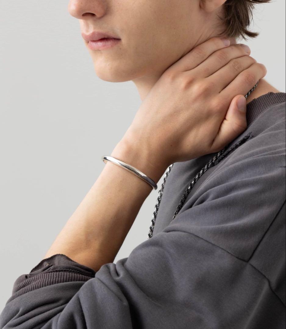 アクセサリー MB OX JEWELRY Silver Curve Bangle