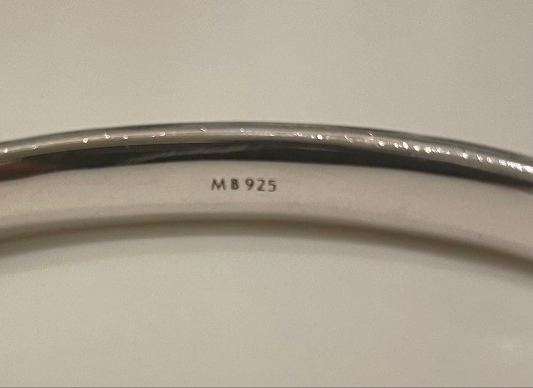 アクセサリー MB OX JEWELRY Silver Curve Bangle