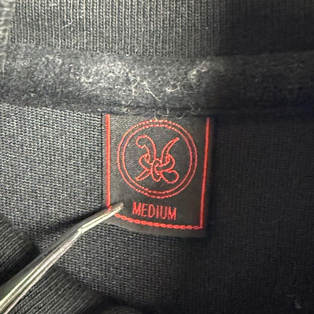 779 Gyoran 金刺繍ベロアトラックジャケット 黒 和柄観音鯉 ルード M