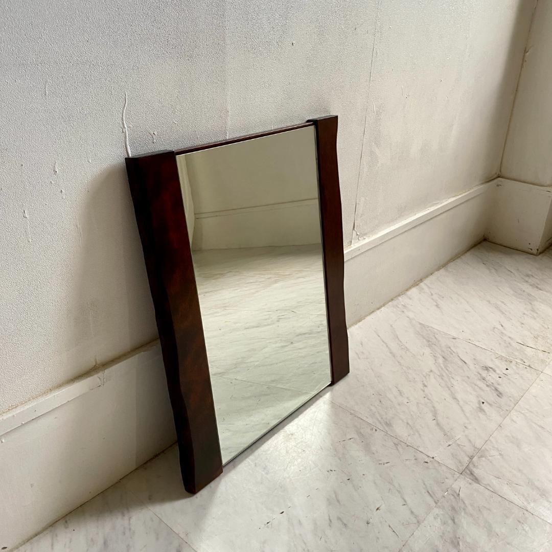 北海道民芸家具 ウォールミラー 鏡 壁掛け鏡 アンティーク 希少