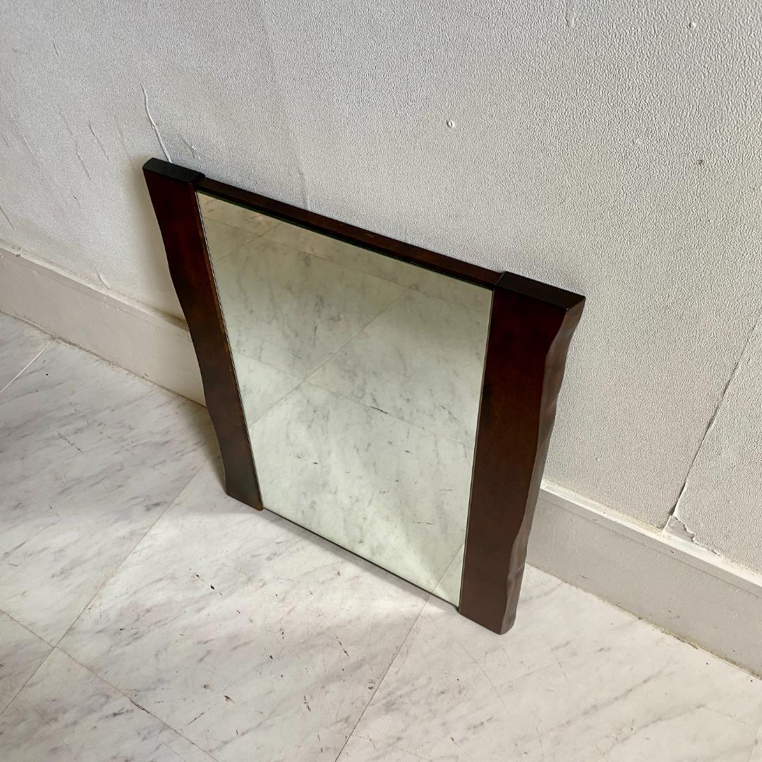 北海道民芸家具 ウォールミラー 鏡 壁掛け鏡 アンティーク 希少