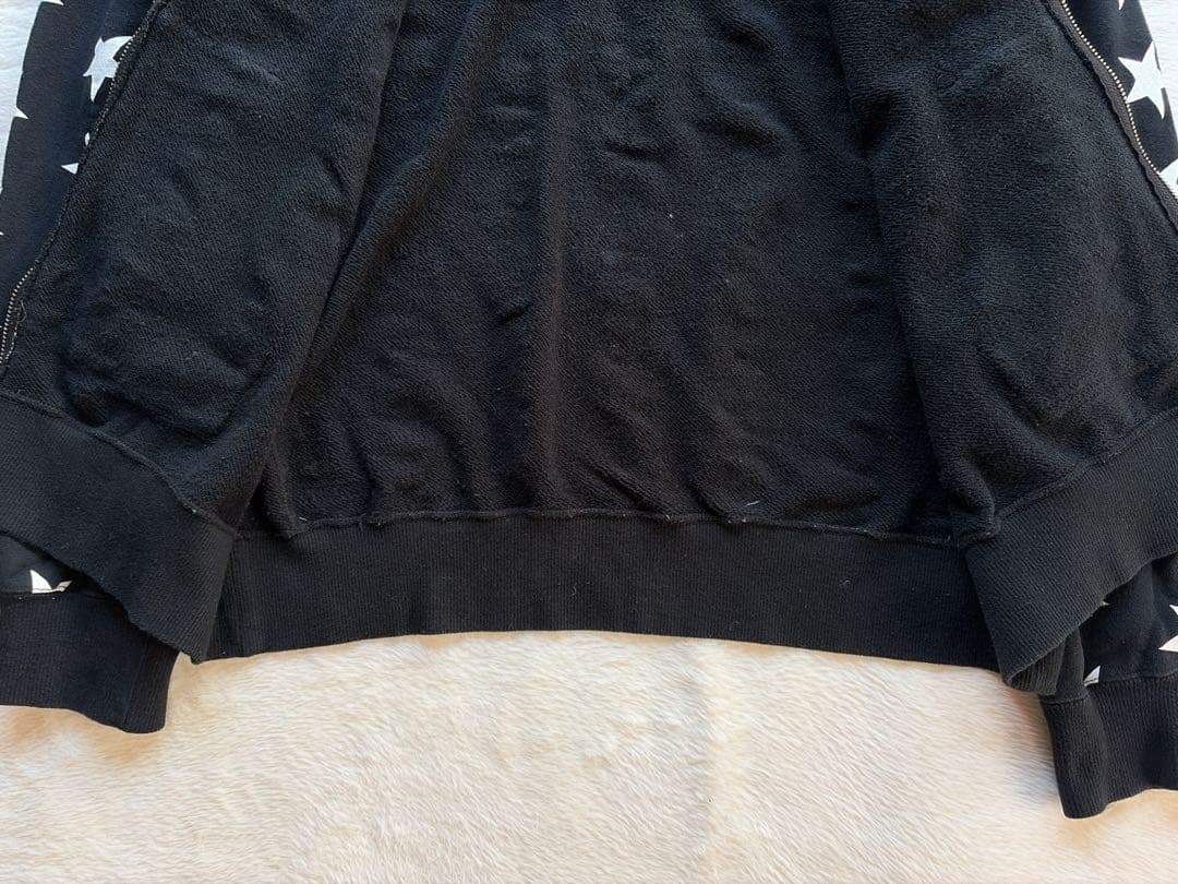 Bristol 星柄　総柄　フルジップ　パーカー　ロゴ