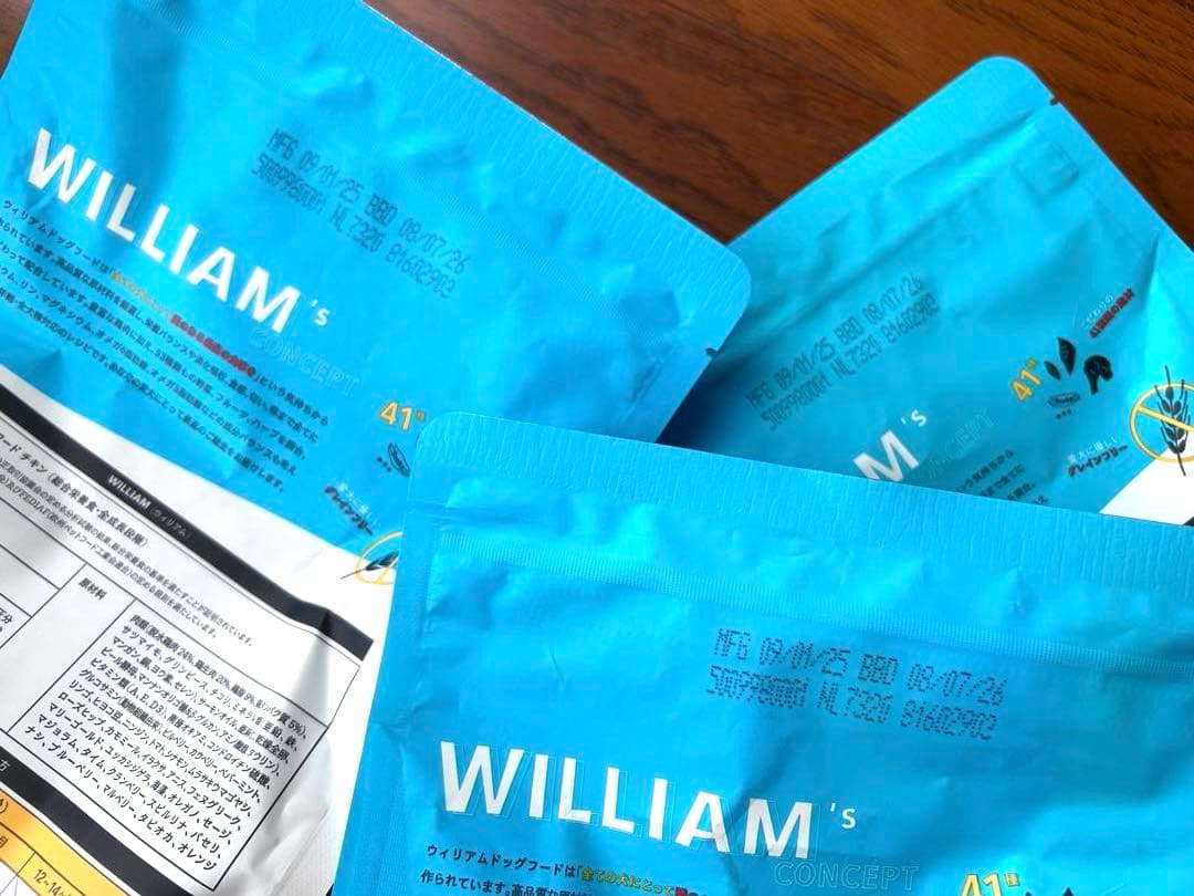 WILLIAM ドライドッグフード チキン 1.8kg×3袋