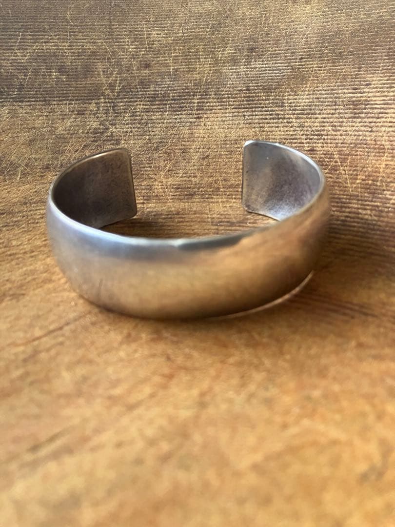 50's インディアンジュエリー　スターリングシルバー　バングル