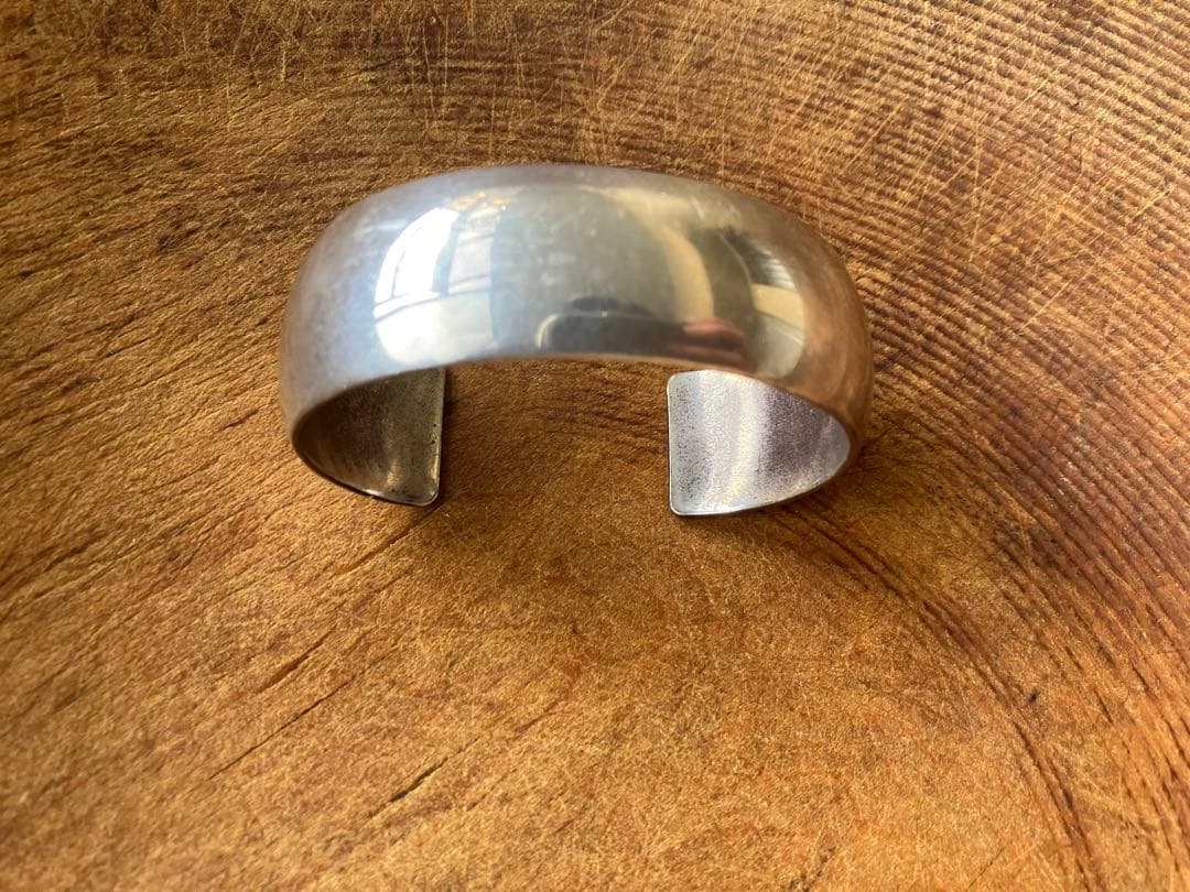 50's インディアンジュエリー　スターリングシルバー　バングル