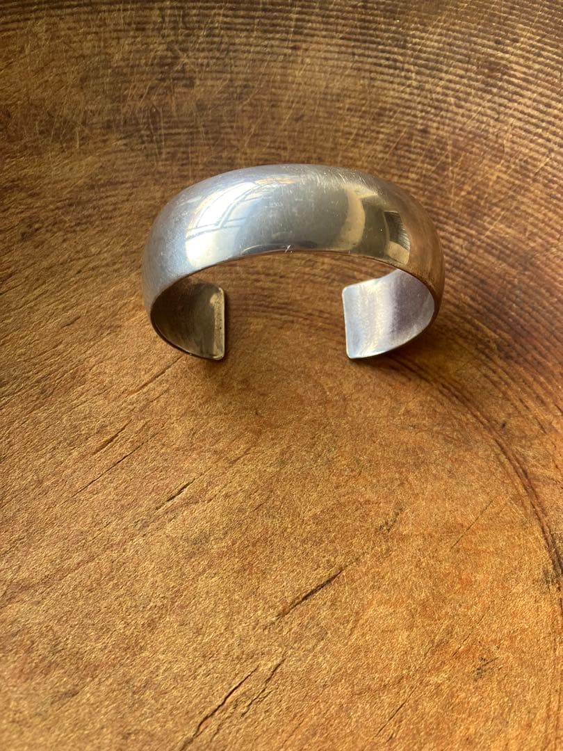 50's インディアンジュエリー　スターリングシルバー　バングル