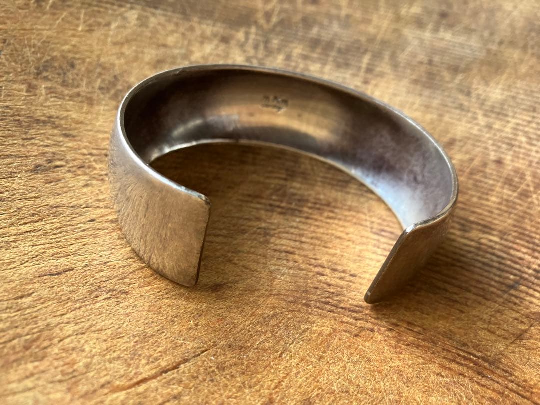 50's インディアンジュエリー　スターリングシルバー　バングル