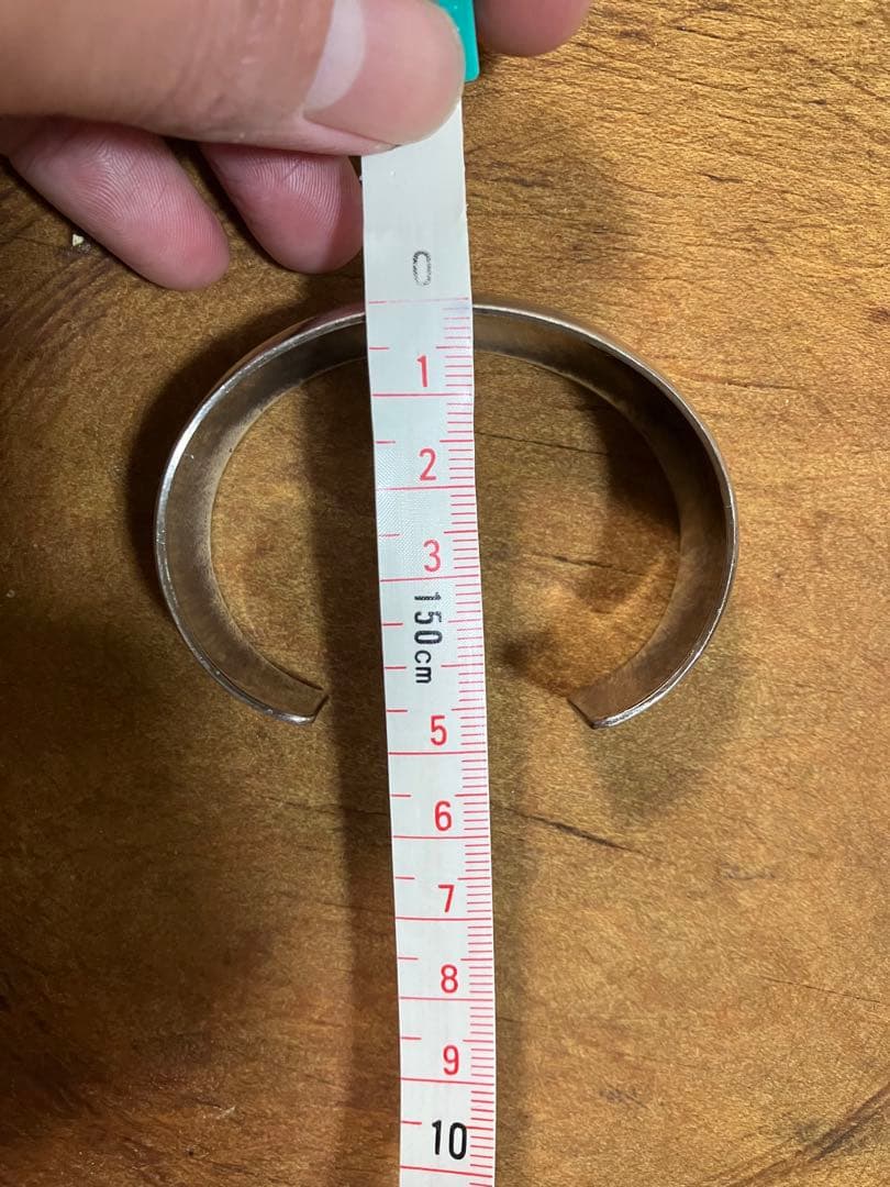 50's インディアンジュエリー　スターリングシルバー　バングル