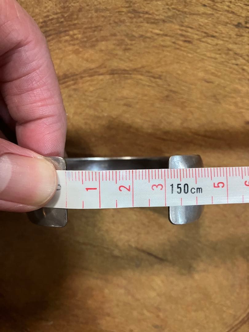 50's インディアンジュエリー　スターリングシルバー　バングル