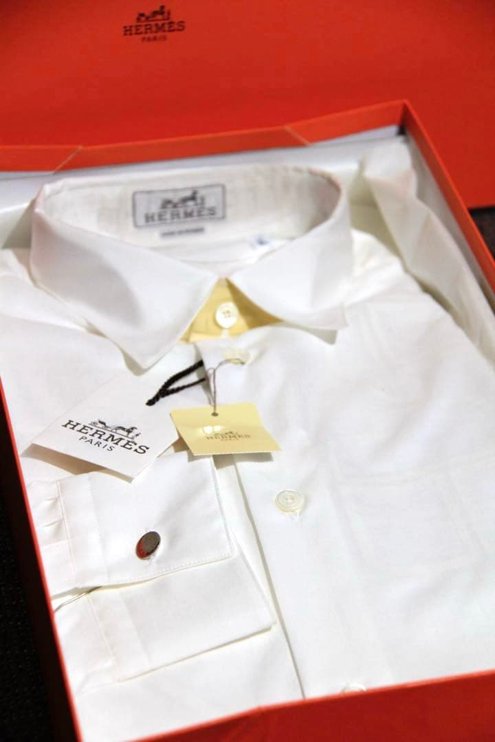 ホワイトドレスシャツ サイズ40 コットン